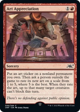 Art Appreciation (UNF) #99 Common (Lightly Played) Unfinity Magic: The Gathering: 2022