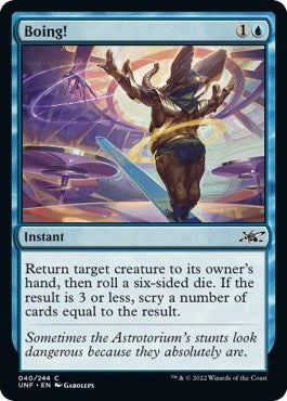 Boing (UNF) #40 Common (Lightly Played) Unfinity Magic: The Gathering: 2022