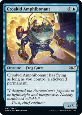 Croakid Amphibonaut (UNF) #43 Common (Lightly Played) Unfinity Magic: The Gathering: 2022