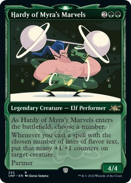 Hardy of Myras Marvels Showcase (UNF) #252 Rare (Lightly Played) Unfinity Magic: The Gathering: 2022