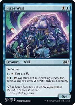 Prize Wall (UNF) #57 Common (Lightly Played) Unfinity Magic: The Gathering: 2022