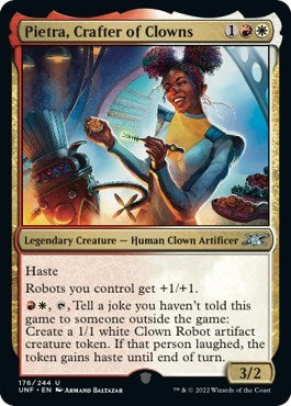 Pietra Crafter of Clowns (UNF) #176 Uncommon (Lightly Played) Unfinity Magic: The Gathering: 2022