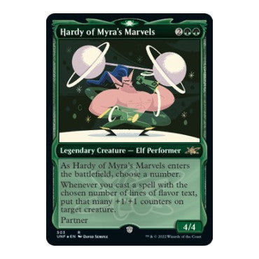 Hardy of Myras Marvels Showcase Galaxy Foil (UNF) #503 Rare (Foil Near Mint) Unfinity Magic: The Gathering: 2022