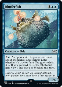Blufferfish Galaxy Foil (UNF) #325 Common (Foil Near Mint) Unfinity Magic: The Gathering: 2022