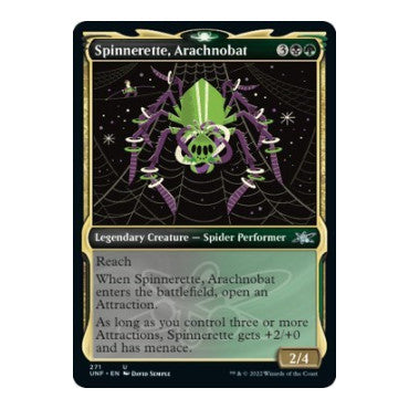 Spinnerette, Arachnobat (Showcase) (UNF) #271 Uncommon (Foil Lightly Played) Unfinity Magic: The Gathering: 2022
