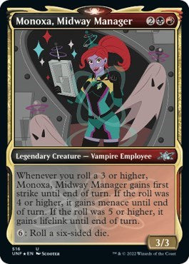 Monoxa Midway Manager Showcase Galaxy Foil (UNF) #516 Uncommon (Foil Near Mint) Unfinity Magic: 2022
