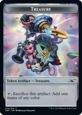 Treasure Token 013 (UNF) #13 T (Lightly Played) Unfinity Magic: The Gathering: 2022