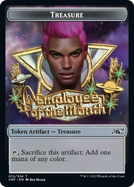 2022 Magic: Unfinity (UNF) - Treasure Token 012 (#12, T) (Lightly Played)