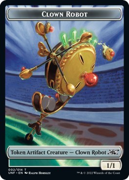 2022 Magic: Unfinity (UNF) - Clown Robot Token 002 (#2, T) (Lightly Played)
