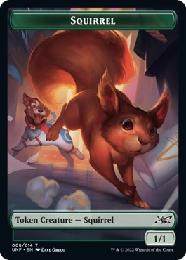 Squirrel Token (UNF) #8 T (Lightly Played) Unfinity Magic: The Gathering: 2022