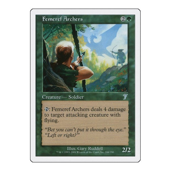 Femeref Archers (7ED) #244 Uncommon (Heavily Played) 7th Edition Magic: The Gathering: 2001