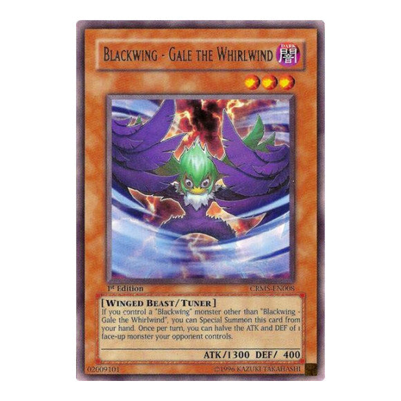Blackwing - Gale the Whirlwind (CRMS) #CRMS-EN008 Rare (1st Edition Damaged) Crimson Crisis YuGiOh: 2009