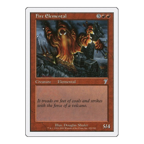 Fire Elemental (7ED) #183 Uncommon (Moderately Played) 7th Edition Magic: The Gathering: 2001