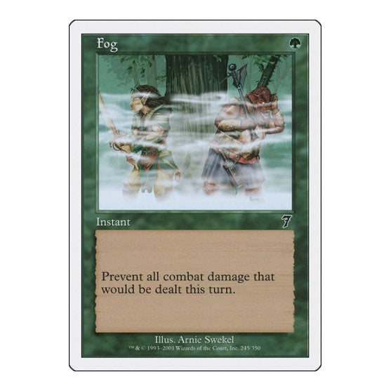 Fog (7ED) #245 Common (Heavily Played) 7th Edition Magic: The Gathering: 2001