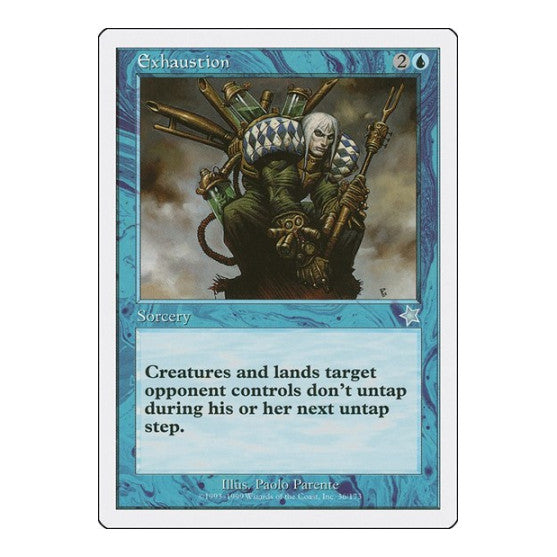 Exhaustion (S99) #36 Uncommon (Moderately Played) Starter 1999 Magic: The Gathering: 1999
