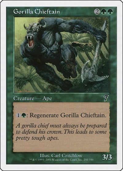 Gorilla Chieftain (7ED) #250★ Common 7th Edition Magic: The Gathering: 2001