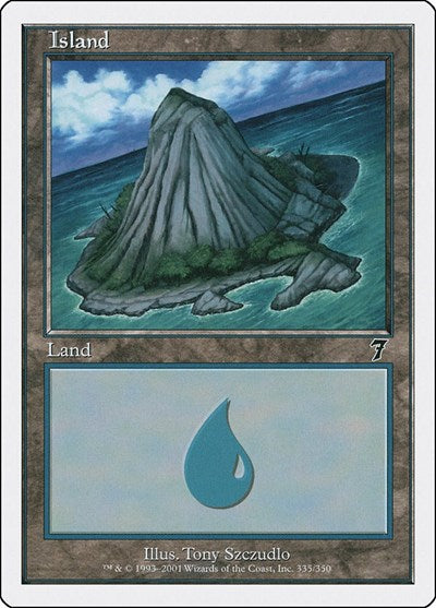 Island 335 (7ED) #335★ Land 7th Edition Magic: The Gathering: 2001