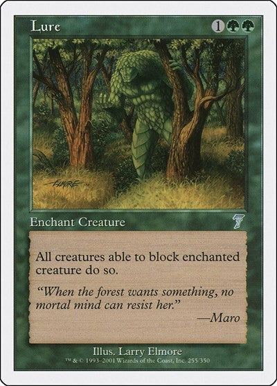 Lure (7ED) #255★ Uncommon (Heavily Played) 7th Edition Magic: 2001