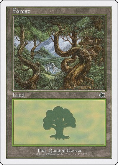 Forest 170 (S99) #170 Land (Lightly Played) Starter 1999 Magic: The Gathering: 1999