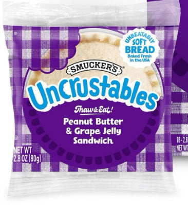 Frozen PB&J Sandwhich, Grape: Uncrustable - Smucker's