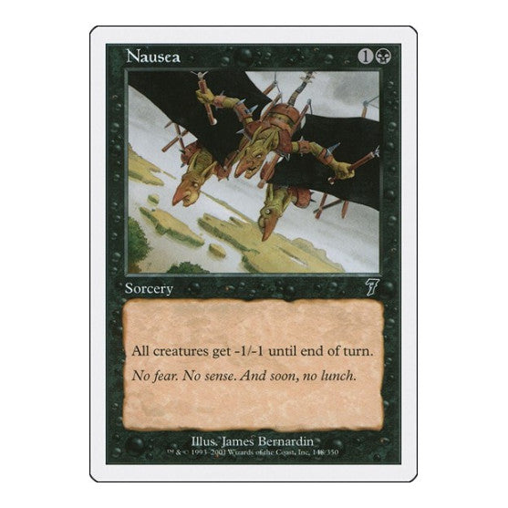 Nausea (7ED) #148 Common (Lightly Played) 7th Edition Magic: The Gathering: 2001