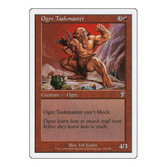 Ogre Taskmaster (7ED) #203 Uncommon (Lightly Played) 7th Edition Magic: The Gathering: 2001