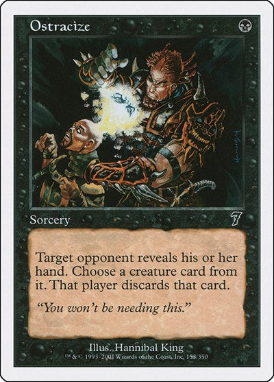 Ostracize (7ED) #153★ Common (Damaged) 7th Edition Magic: 2001