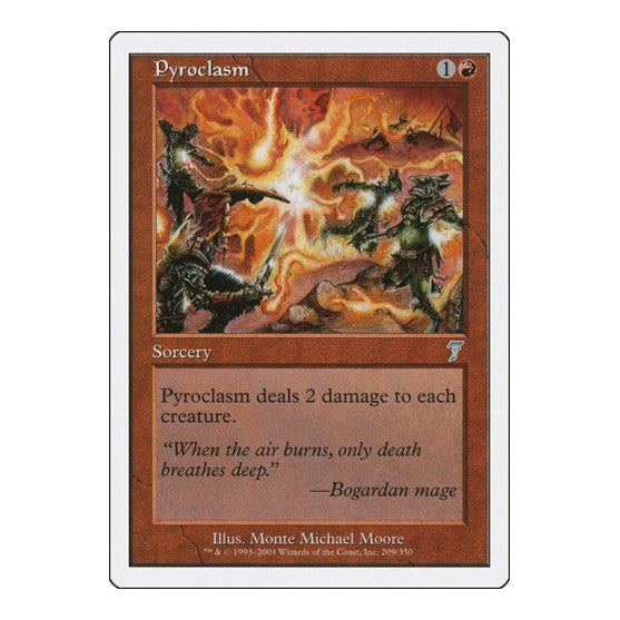 Pyroclasm (7ED) #209 Uncommon (Moderately Played) 7th Edition Magic: The Gathering: 2001