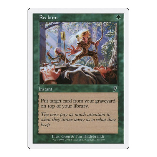 Reclaim (7ED) #263 Common (Moderately Played) 7th Edition Magic: The Gathering: 2001