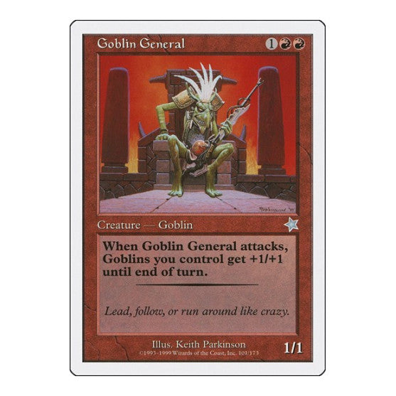 Goblin General (S99) #101 Uncommon Starter 1999 Magic: The Gathering: 1999