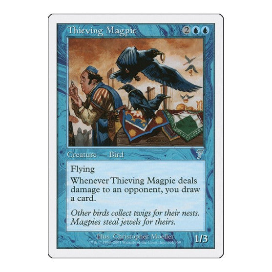 Thieving Magpie (7ED) #104 Uncommon (Moderately Played) 7th Edition Magic: The Gathering: 2001