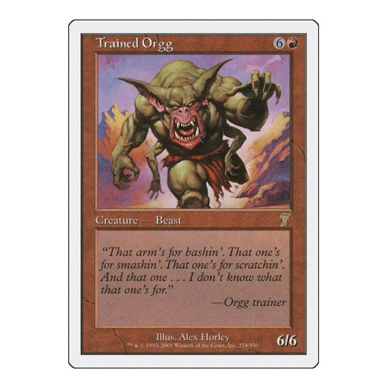 Trained Orgg (7ED) #224 Rare 7th Edition Magic: The Gathering: 2001