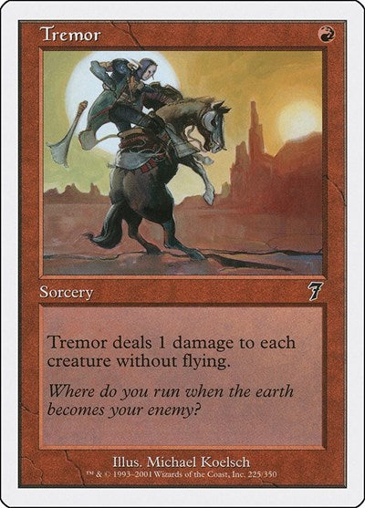 Tremor (7ED) #225★ Common (Heavily Played) 7th Edition Magic: 2001