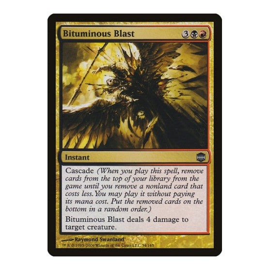 Bituminous Blast (ARB) #34 Uncommon (Heavily Played) Alara Reborn Magic: The Gathering: 2009
