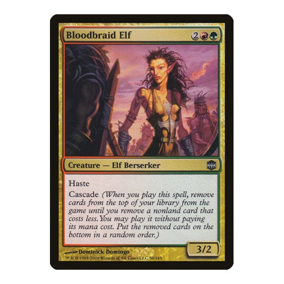 Bloodbraid Elf (ARB) #50 Uncommon (Heavily Played) Alara Reborn Magic: The Gathering: 2009