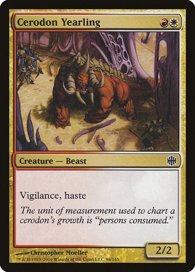 Cerodon Yearling (ARB) #96 Common (Lightly Played) Alara Reborn Magic: The Gathering: 2009