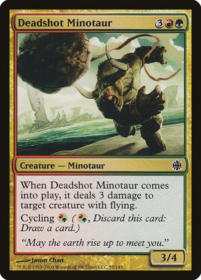 Deadshot Minotaur (ARB) #52 Common (Lightly Played) Alara Reborn Magic: The Gathering: 2009