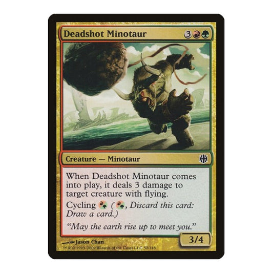 Deadshot Minotaur (ARB) #52 Common (Lightly Played) Alara Reborn Magic: The Gathering: 2009