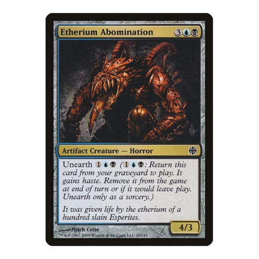 Etherium Abomination (ARB) #20 Common Alara Reborn Magic: The Gathering: 2009