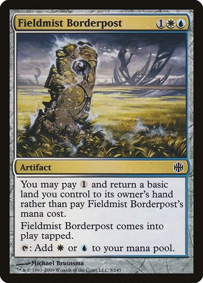 Fieldmist Borderpost (ARB) #5 Common (Lightly Played) Alara Reborn Magic: The Gathering: 2009