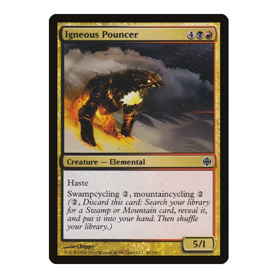 Igneous Pouncer (ARB) #40 Common (Lightly Played) Alara Reborn Magic: The Gathering: 2009
