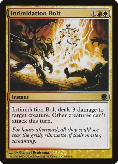 Intimidation Bolt (ARB) #99 Uncommon (Lightly Played) Alara Reborn Magic: The Gathering: 2009