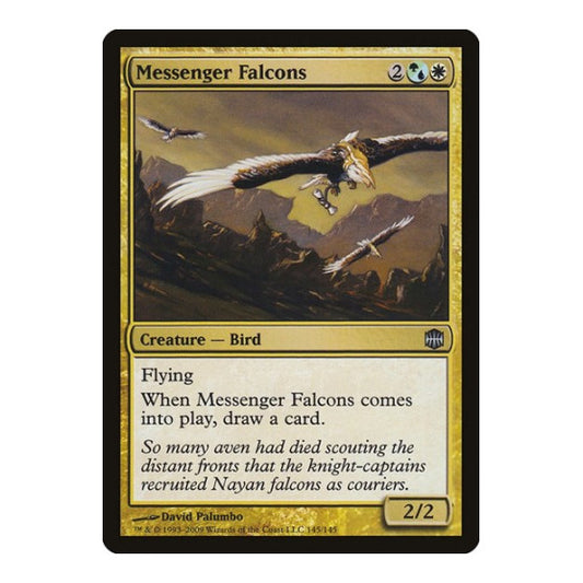 Messenger Falcons (ARB) #145 Uncommon (Lightly Played) Alara Reborn Magic: The Gathering: 2009
