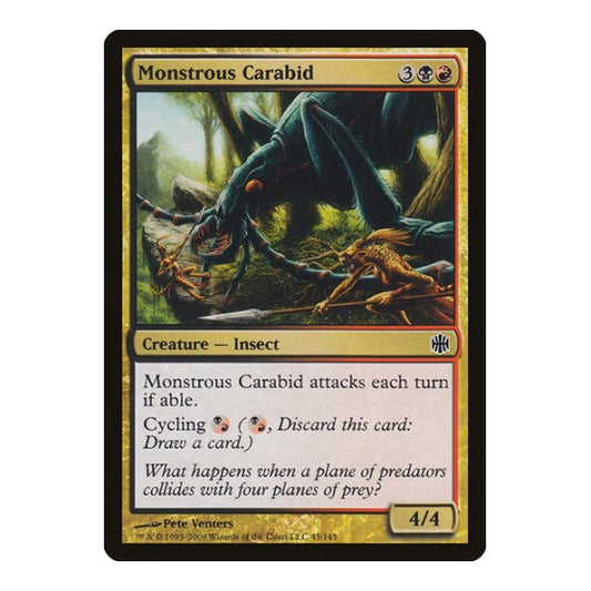 Monstrous Carabid (ARB) #43 Common Alara Reborn Magic: The Gathering: 2009