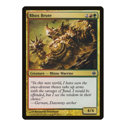 Rhox Brute (ARB) #59 Common Alara Reborn Magic: The Gathering: 2009