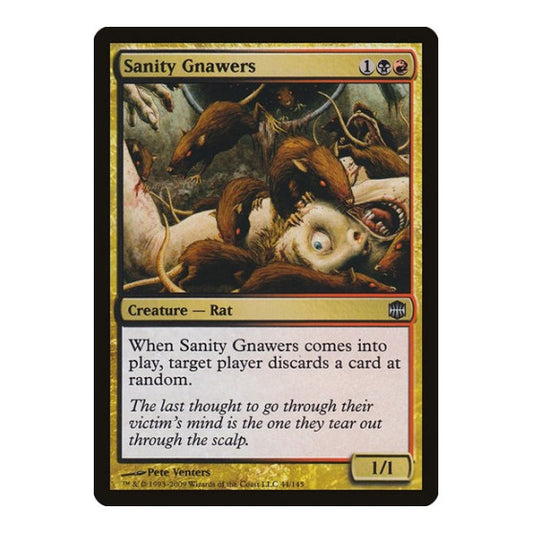 Sanity Gnawers (ARB) #44 Uncommon (Lightly Played) Alara Reborn Magic: The Gathering: 2009