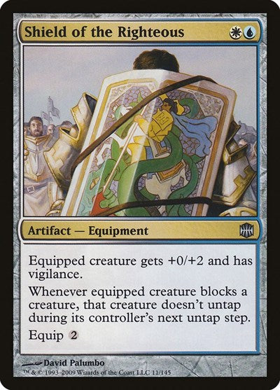 Shield of the Righteous (ARB) #11 Uncommon (Damaged) Alara Reborn Magic: The Gathering: 2009