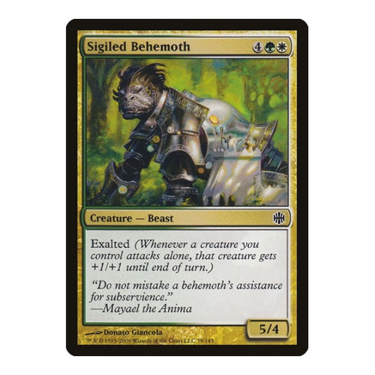 Sigiled Behemoth (ARB) #79 Common (Lightly Played) Alara Reborn Magic: The Gathering: 2009