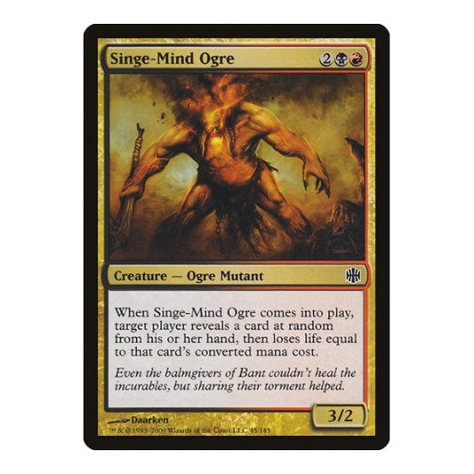 Singe-Mind Ogre (ARB) #45 Common (Lightly Played) Alara Reborn Magic: The Gathering: 2009