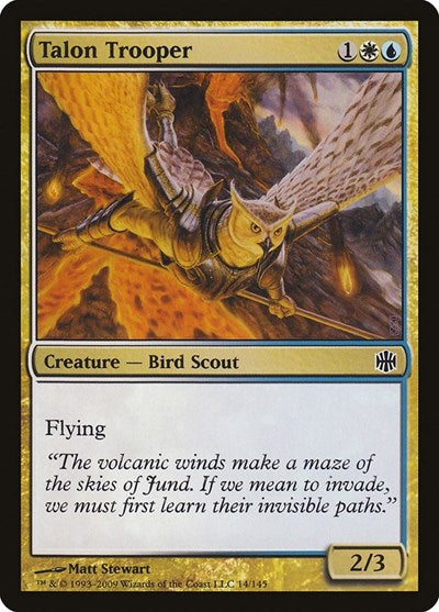 Talon Trooper (ARB) #14 Common (Moderately Played) Alara Reborn Magic: The Gathering: 2009